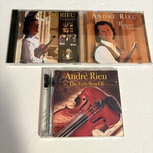 Set of 3 Andre Rieu CDs: Romantic Moments, Very Best of, Live in Tuscany.